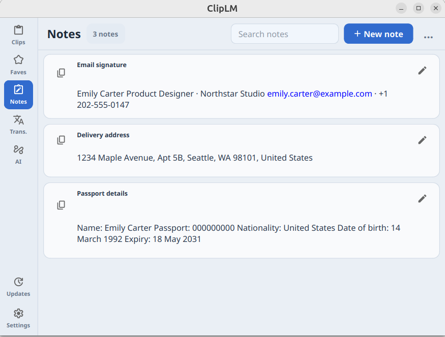 ClipLM notes workspace